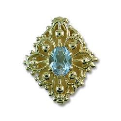 ra6893 Aquamarine Bracelet Slide 